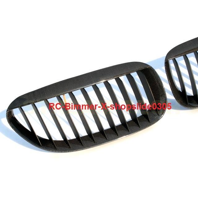 BMW E63 E64 6シリーズ用 リアルカーボン キドニーグリル センターグリル フロントグリル ラジエターグリル バンパーグリル パフォーマンス M6 人気商品 |  | 02