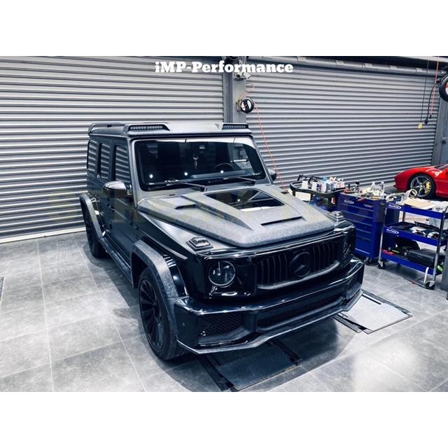 Gクラス W463a W464 バンパートリム前後セット　カーボンタイプ Mercedes-Benz ベンツ W463A W464 G400 G550 ゲレンデ リア/リヤ
