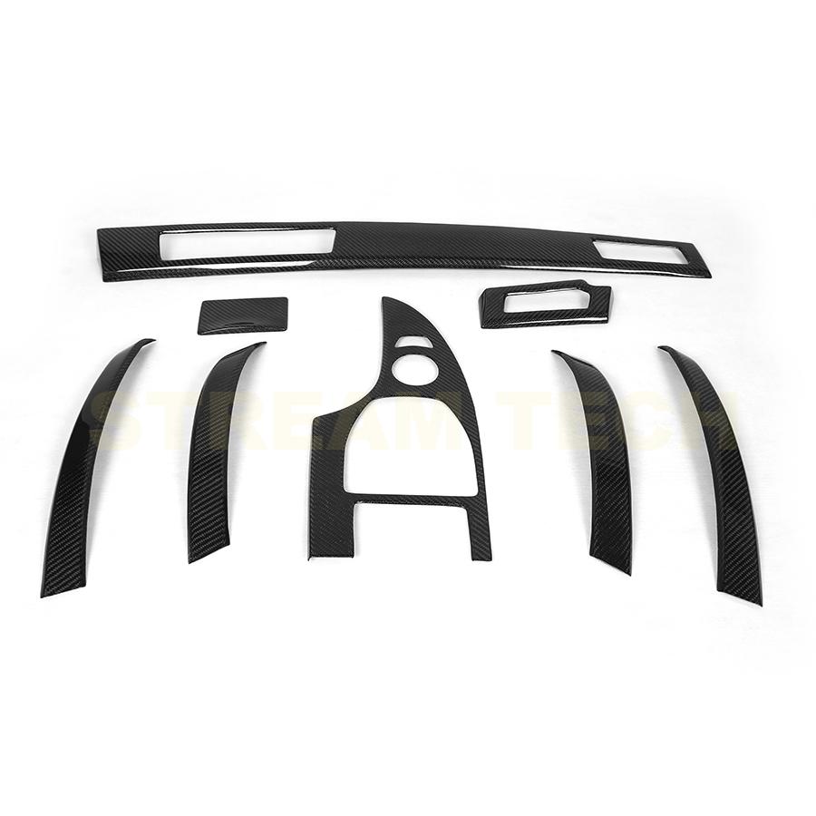 BMW E60 E61 5シリーズ 右ハンドル用 カーボン インテリアパネル 8点セット インパネ カーボンパネル カーボンガーニッシュ 内装パーツ 綾織カーボン 人気商品 |  | 05