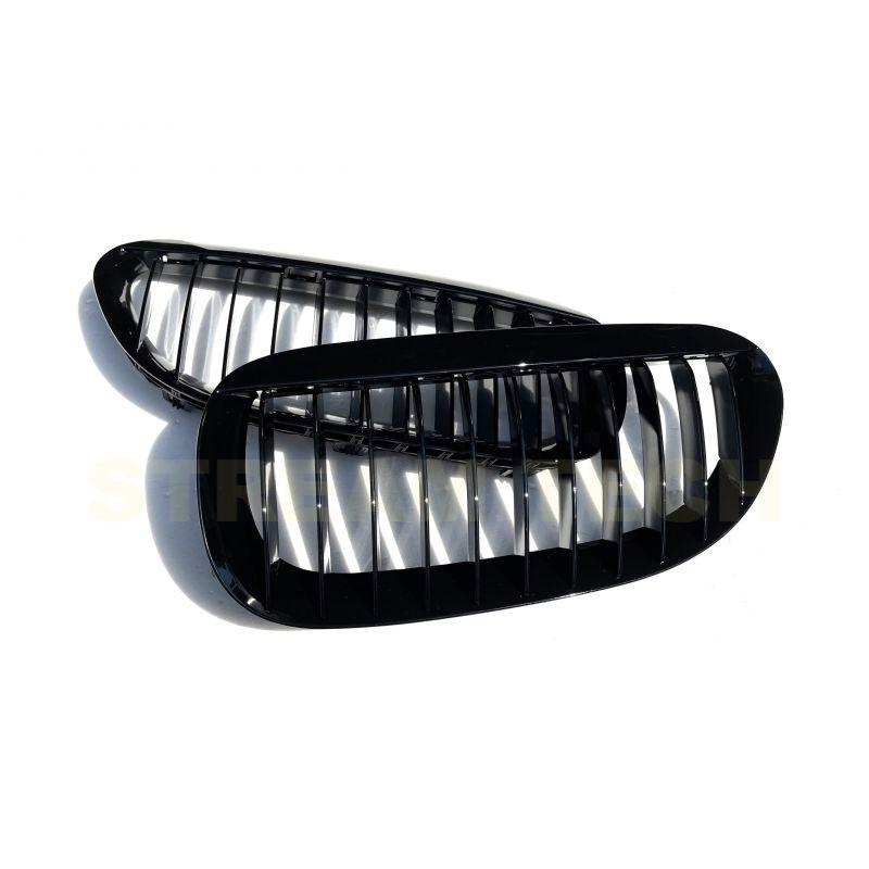 BMW E63 E64 6シリーズ用 艶有ブラック キドニーグリル センターグリル フロントグリル ラジエターグリル バンパーグリル パフォーマンス M6 人気商品 |  | 02