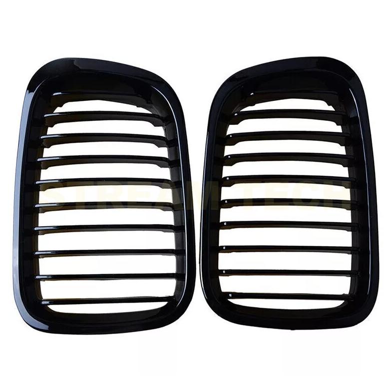 BMW E46 3シリーズ 前期 セダン ワゴン用 艶有ブラック キドニーグリル センターグリル フロントグリル ラジエターグリル バンパーグリル 人気商品 |  | 04