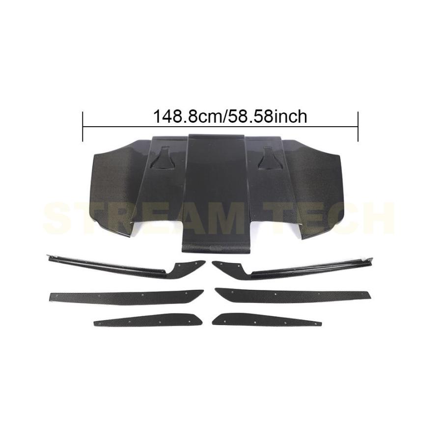 BMW E92 E93 M3用 VRSタイプ カーボン リアディフューザー 7ピース リアアンダースポイラー リアリップ バンパーリップ 綾織カーボン 軽量 DTM Mシリーズ 人気 |  | 15