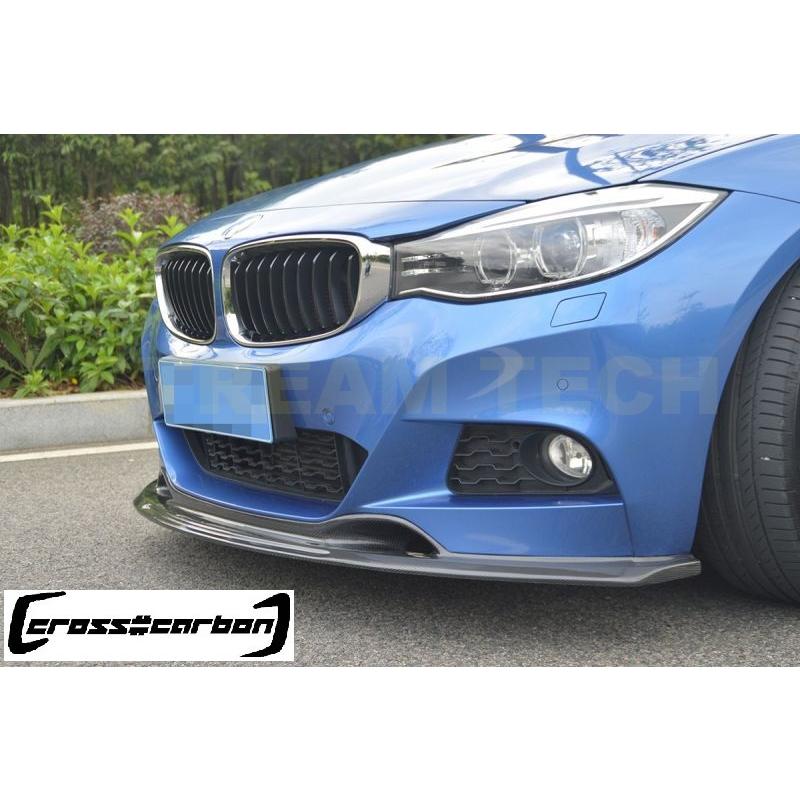 BMW F34 3シリーズ GT Mスポーツ用 AKMタイプ カーボン フロントスポイラー フロントリップ リップスポイラー バンパーリップ アンダーリップ 綾織 タイプ2 人気 | 