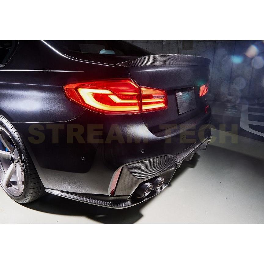 BMW F90 M5用 CRタイプ カーボン リアディフューザー 3ピース リア