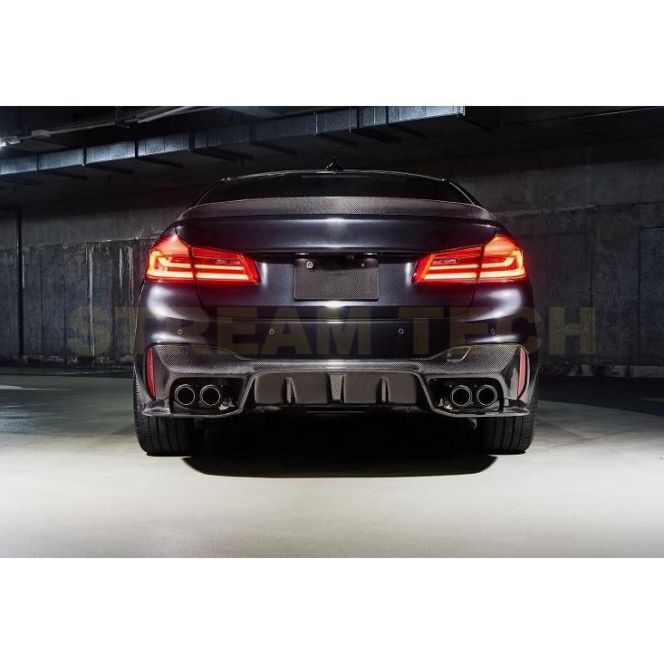 BMW F90 M5用 CRタイプ カーボン リアディフューザー 3ピース リア