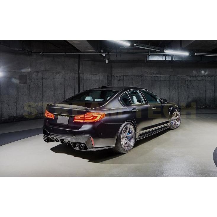BMW F90 M5用 CRタイプ カーボン リアディフューザー 3ピース リア
