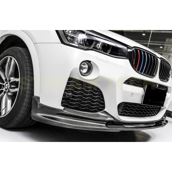 BMW F26 X4 Mスポーツ用 3Dスタイル カーボン フロントスポイラー