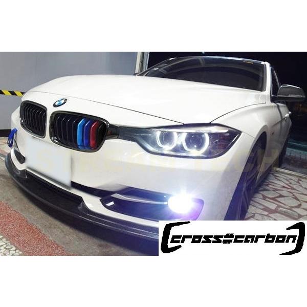 BMW F30 F31 3シリーズ用 Mカラー ストライプ ブラック キドニーグリル