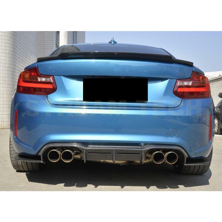 BMW F87 M2用 MTCタイプ カーボン リアディフューザー 3ピース リア 