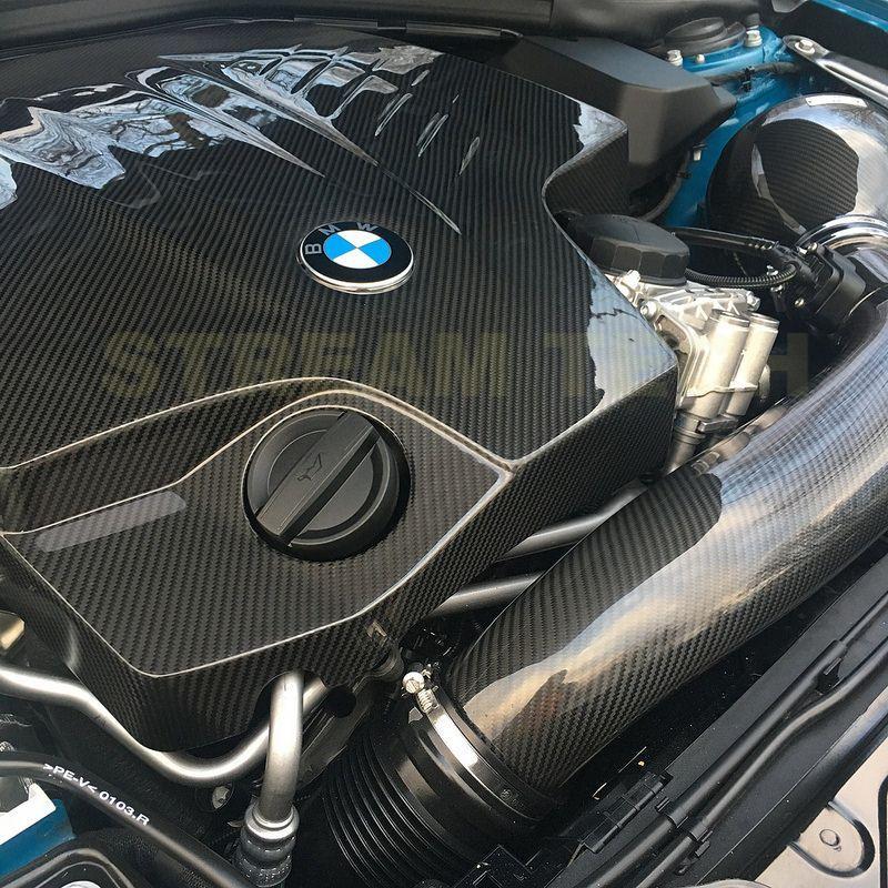 BMW F87 M2用 カーボン エンジンカバー 交換式 エンジンフードカバー