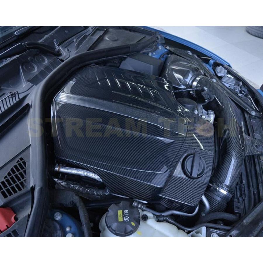 BMW F87 M2用 カーボン エンジンカバー 交換式 エンジンフードカバー