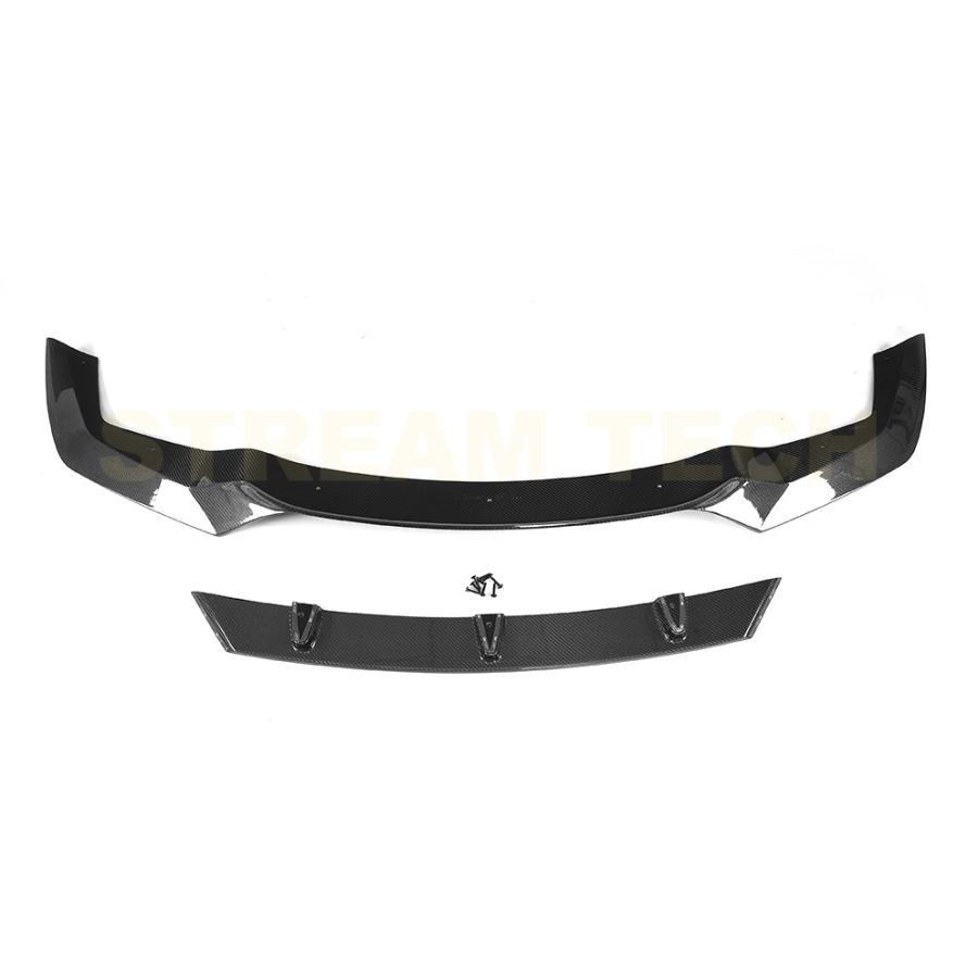 BMW F87 M2用 VRSデザイン カーボン フロントスポイラー 二段式 リップ