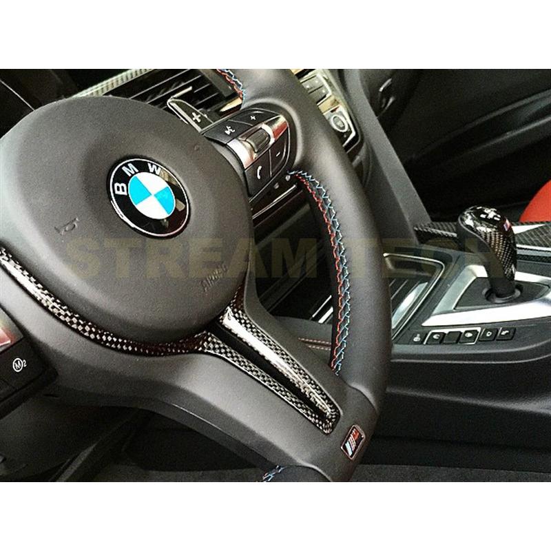 BMW Mシリーズ 汎用 カーボン ステアリングトリム ステアリングカバー