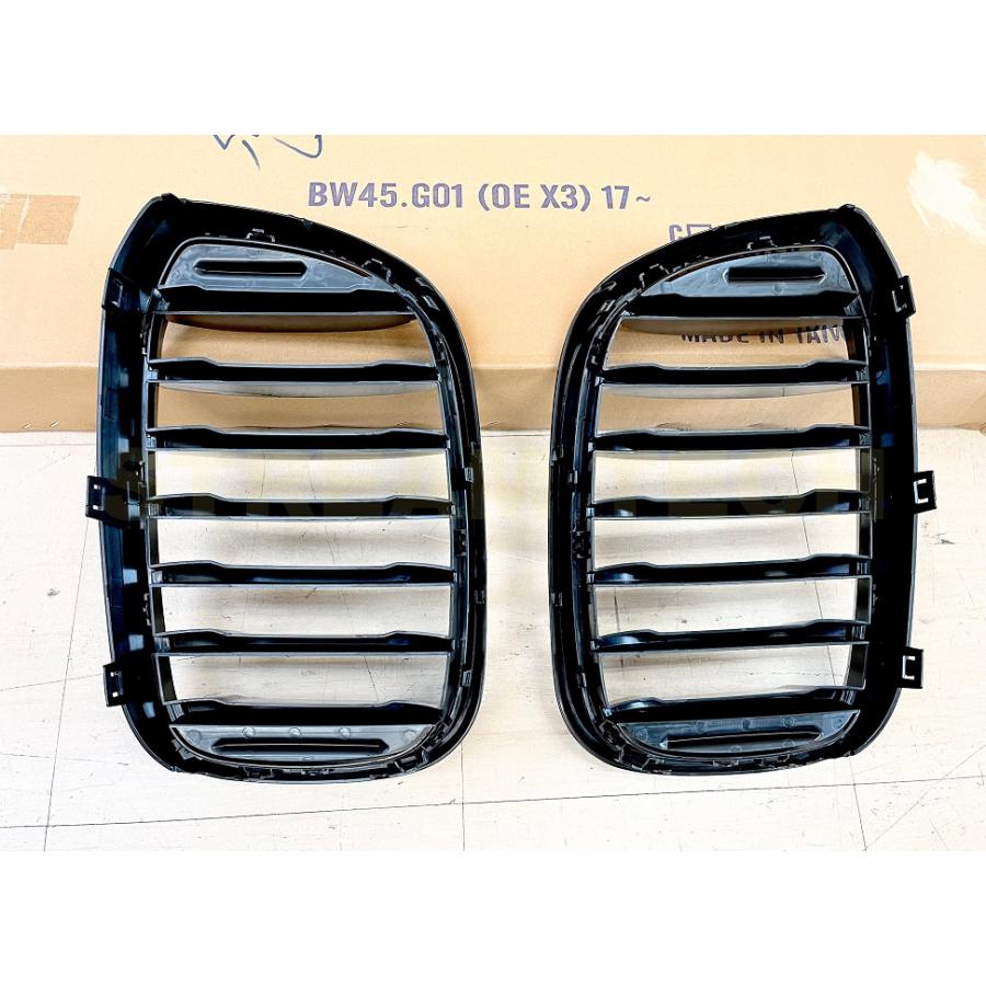 BMW G01 X3 G02 X4 前期用 パフォーマンスタイプ 艶有ブラック キドニーグリル センターグリル フロントグリル ラジエターグリル Xシリーズ 人気商品 |  | 11