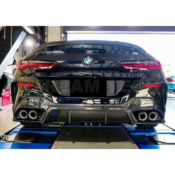 BMW G16 8シリーズ グランクーペ Mスポーツ用 3DDタイプ ドライカーボン リアディフューザー リアアンダースポイラー リアバンパーリップ アンダーリップ 綾織｜streamtech｜03