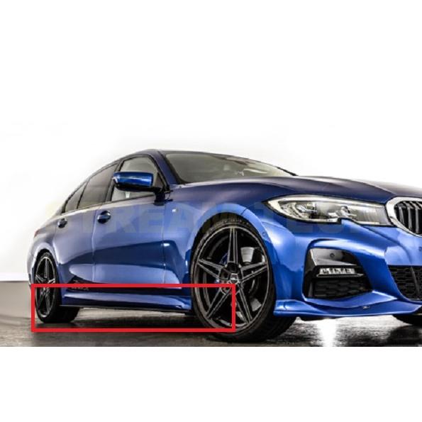 BMW サイドスカート サイドスポイラー カーボン カーボン調 BMW G20 G21 3シリーズ Mスポーツ用 ブラックシャーク カーボン