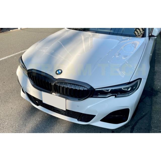 BMW G20 G21 3シリーズ 前期用 ドライカーボン キドニーグリルカバー