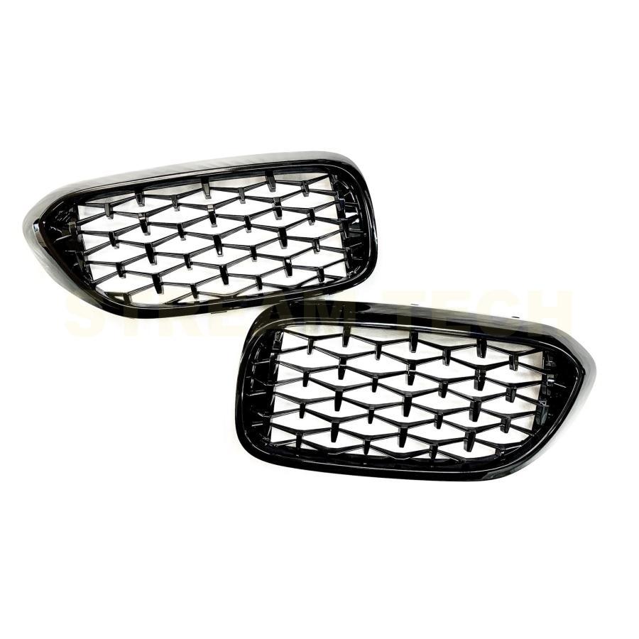 BMW G30 G31 5シリーズ 前期用 新型 ダイヤモンドデザイン 艶有オールブラック キドニーグリル フロントグリル センターグリル ラジエターグリル 人気商品 |  | 05