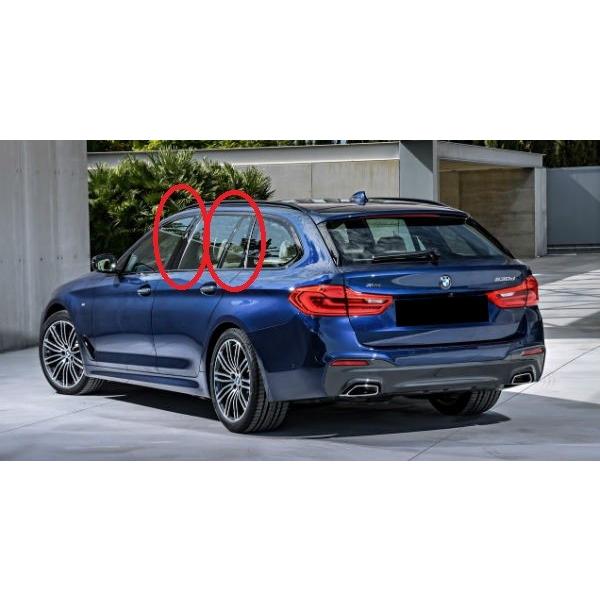 BMW G31 5シリーズ ツーリングワゴン用 リアルカーボン ピラーパネル 8