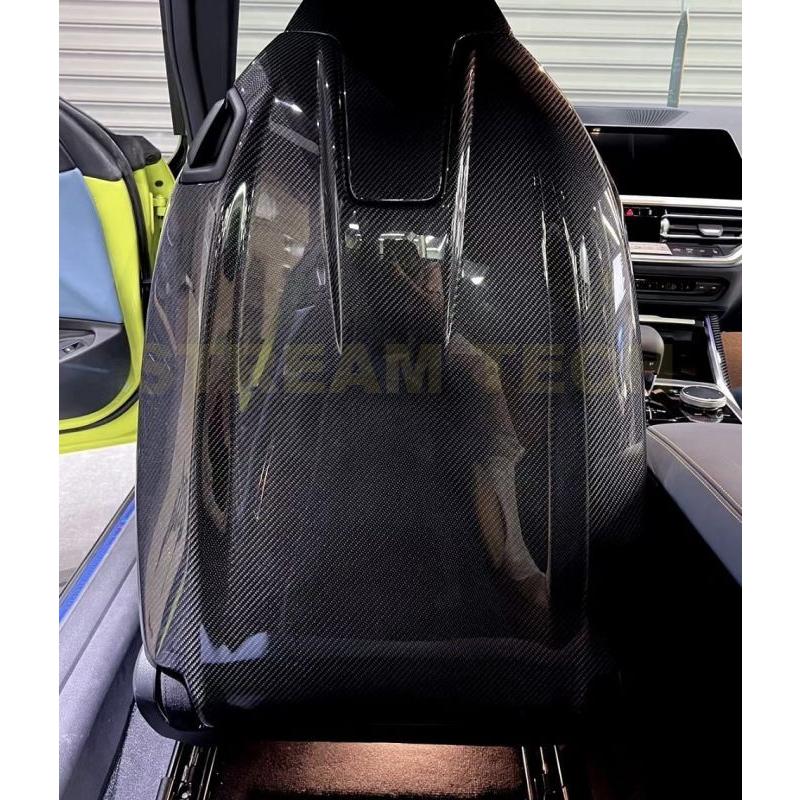 BMW G80 M3 G82 G83 M4用 カーボン シートバックカバー 4点セット