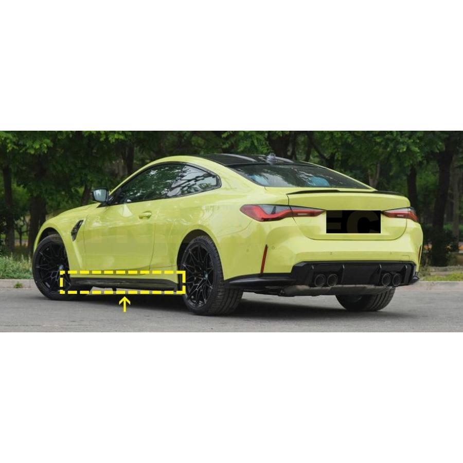BMW サイドスカート サイドスポイラー カーボン カーボン調 Amazon | カーボン製 F82 F83 M4 用 サイド スカートfor BMW F82