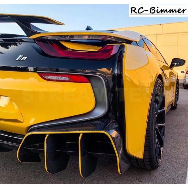 I8用 カーボンファイバー FRP リアディフューザー バンパー