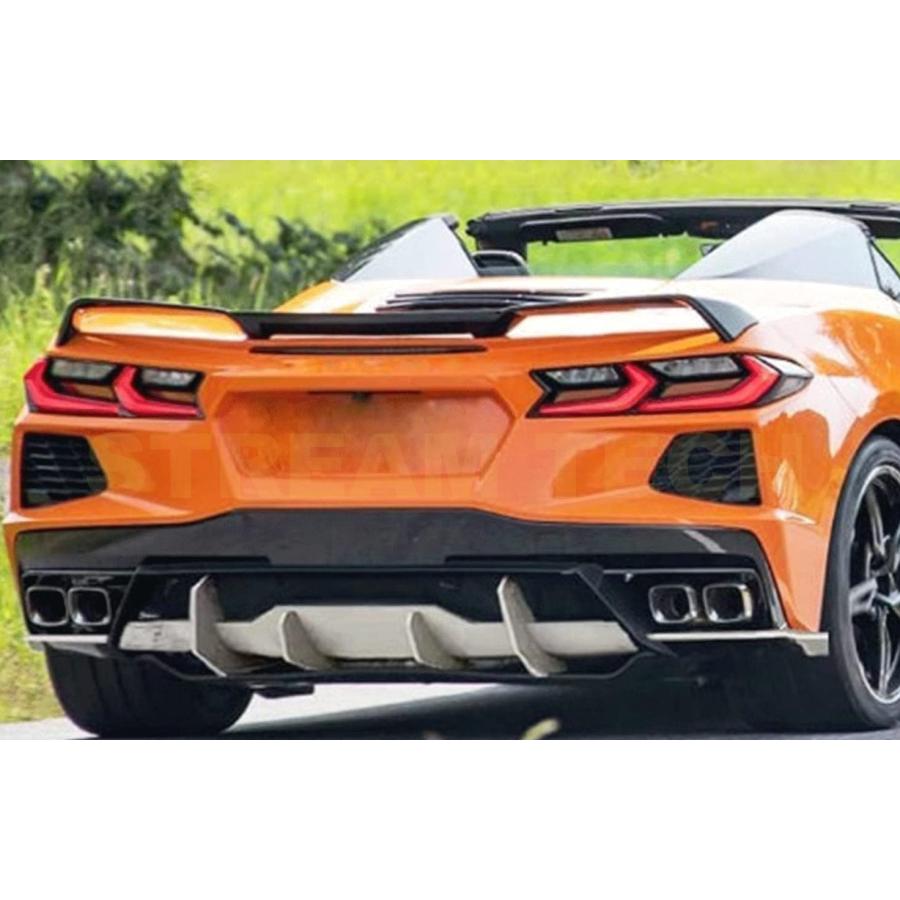 Chevrolet シボレー C8 コルベット用 カーボン リアディフューザー