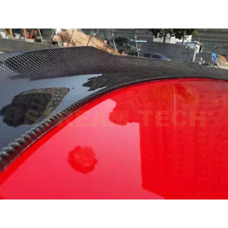 FORD フォード マスタング用 ダックテール カーボン トランクスポイラー 艶あり 光沢 リアスポイラー チンスポイラー リアウイング 綾織カーボン Mustang 人気 |  | 02