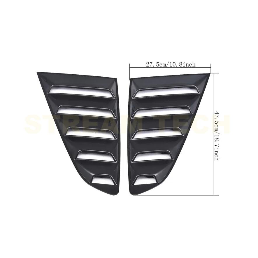 FORD フォード マスタング用 PPウレタン リアサイドウィンドウカバー サイドダクトグリルカバー エアフェンダーベント エアロガーニッシュ PP Mustang |  | 12