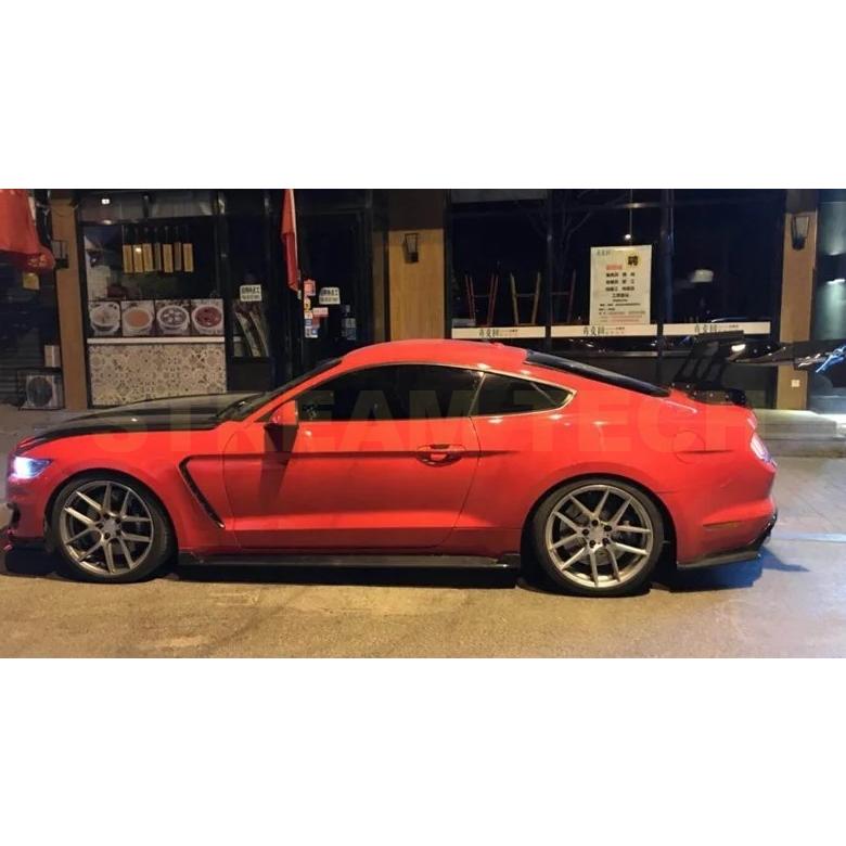 FORD フォード マスタング用 カーボン サイドスカート サイドステップ サイドスポイラー サイドエクステンション サイドシル サイドリップ 綾織 Mustang |  | 10