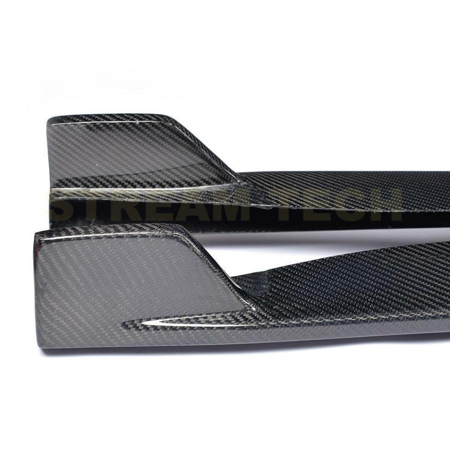 FORD フォード マスタング用 カーボン サイドスカート サイドステップ サイドスポイラー サイドエクステンション サイドシル サイドリップ 綾織 Mustang |  | 06