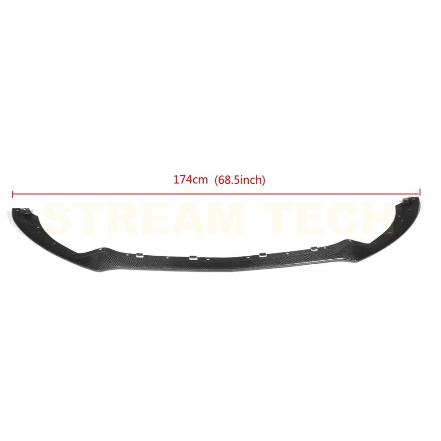 FORD フォード マスタング用 カーボン フロントスポイラー リップスポイラー フロントリップ アンダーリップ バンパーリップ カーボンリップ 綾織 Mustang |  | 08