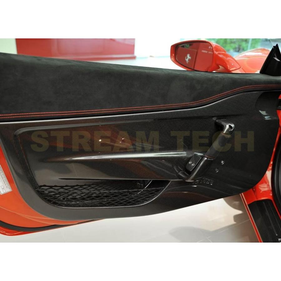 Ferrari フェラーリ 458 スペチアーレ用 ドライカーボン インナードアパネル カーボンパネル 内装パーツ 車内用品 カーインテリア インパネ Italia Speciale | 