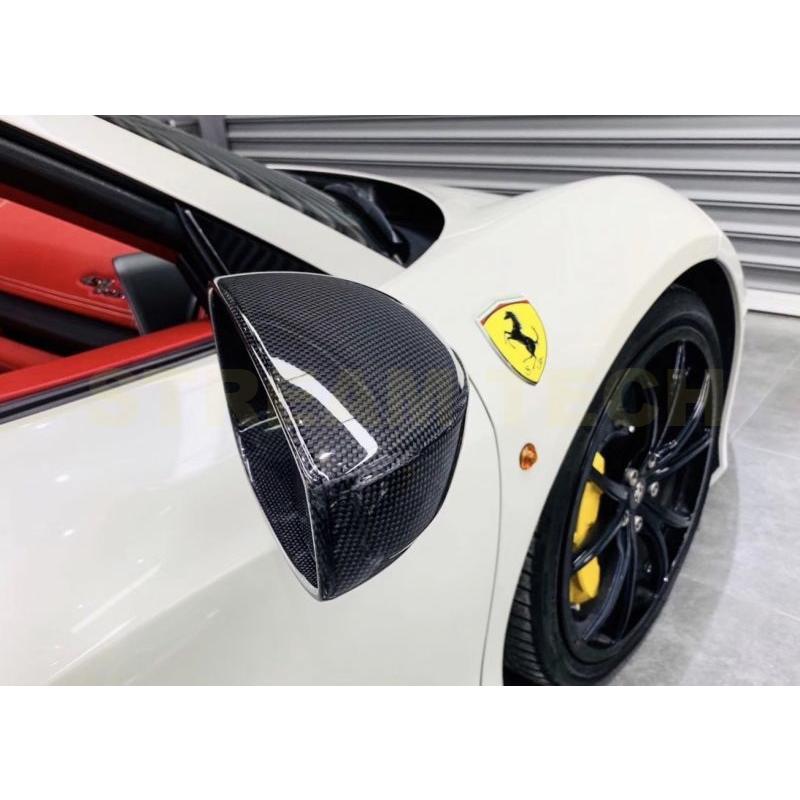 Ferrari フェラーリ 458 イタリア用 ドライカーボン ミラーカバー 交換 