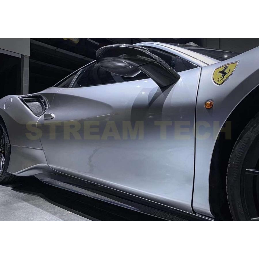 フェラーリミラーカバー(左側のみ) Ferrari フェラーリ 488 GTB用 ドライカーボン ミラーカバー 交換式