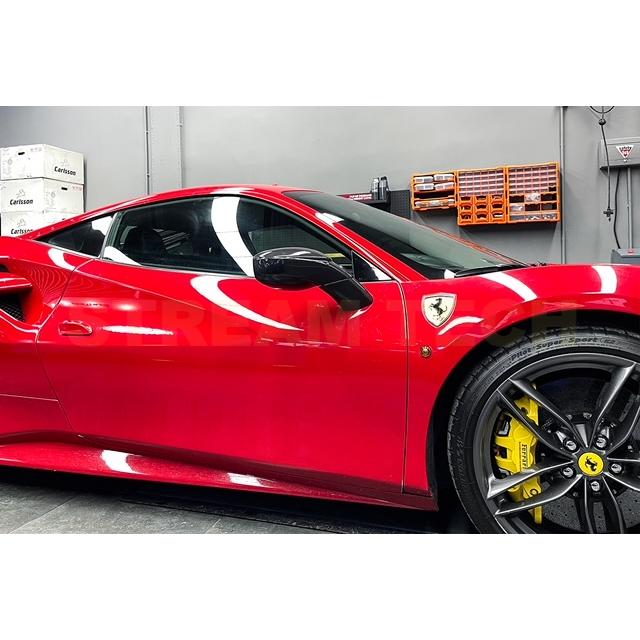 Ferrari フェラーリ 488 GTB用 ドライカーボン ミラーカバー