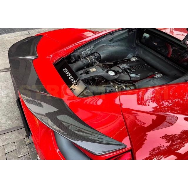 Ferrari フェラーリ 488 GTB用 ドライカーボン トランクスポイラー リアスポイラー リアウイング チンスポイラー カーボンスポイラー カーボンウイング 人気商品 |  | 02
