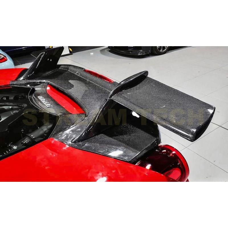 Ferrari フェラーリ 488 GTB用 MANSOスタイル リアバンパー リアフェイスキット リアエアロ リアディフューザー 2種類有 FRP カーボン 綾織 SIRACUSA 人気商品 |  | 08