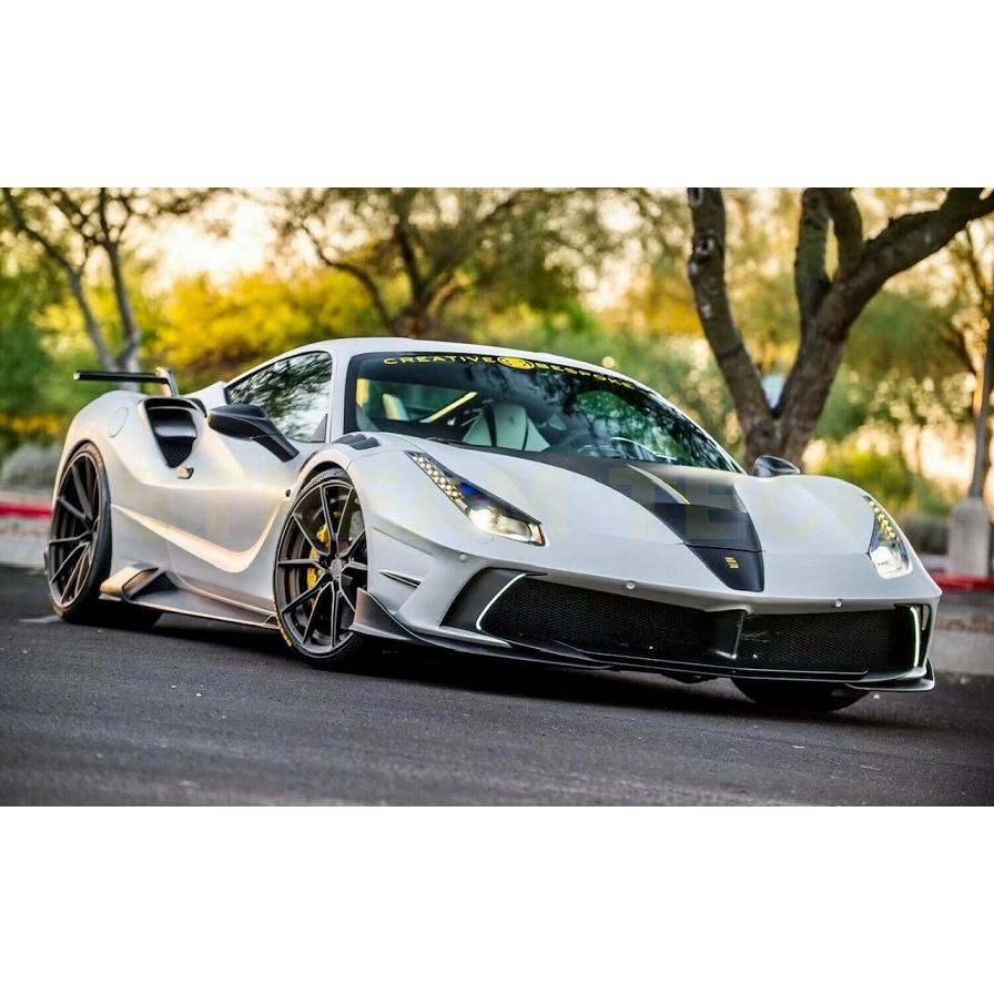 Ferrari フェラーリ 488 GTB用 MANSOスタイル カーボン ドアノブカバー
