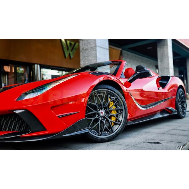 Ferrari フェラーリ 488 GTB用 MANSOスタイル カーボン ドアノブカバー