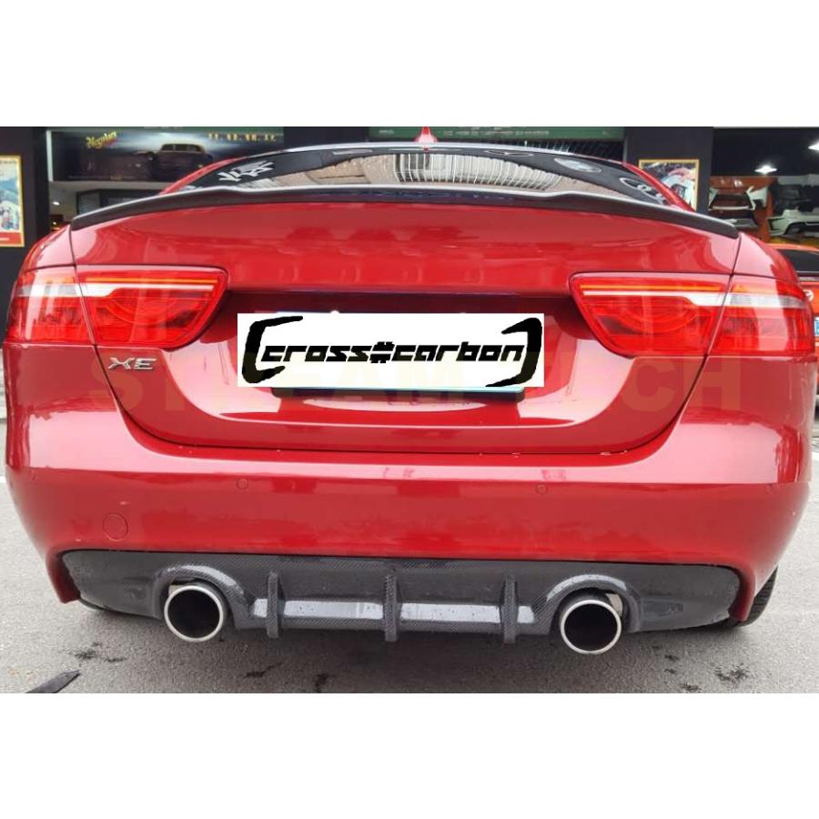 JG リアトランクスポイラー2個セット JAGUAR ジャガー XE セダン用 カーボン トランクスポイラー リア