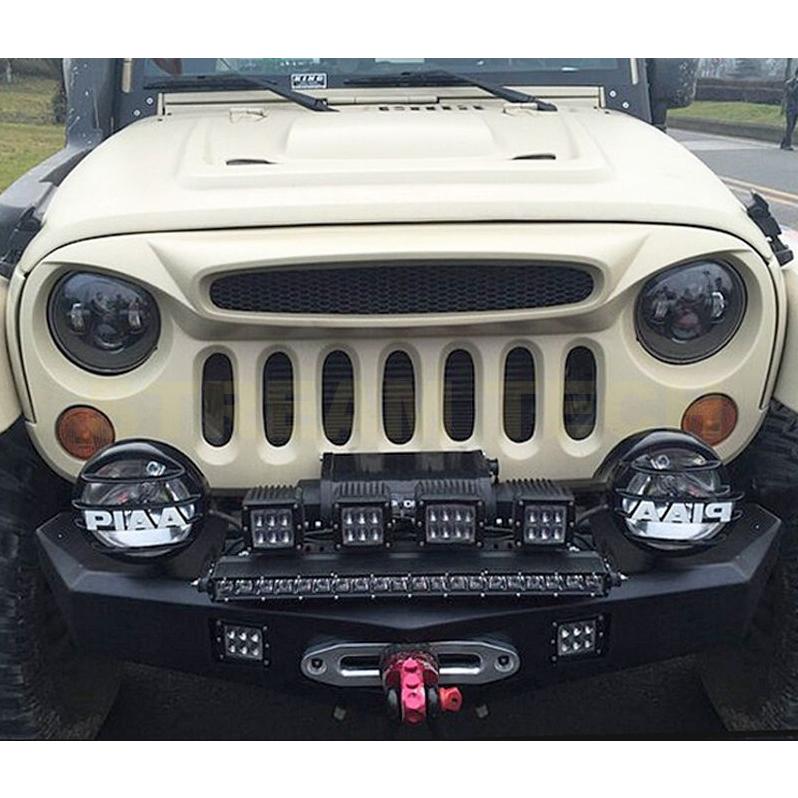 Jeep ジープ ラングラー用 ゴーストタイプ フロントグリル センターグリル ラジエターグリル バンパーグリル Wrangler 3代目 JK 人気商品 | 