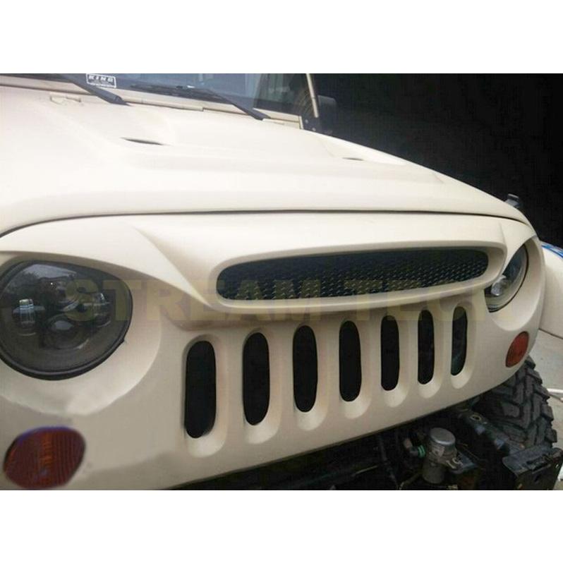 Jeep ジープ ラングラー用 ゴーストタイプ フロントグリル センターグリル ラジエターグリル バンパーグリル Wrangler 3代目 JK 人気商品 |  | 01