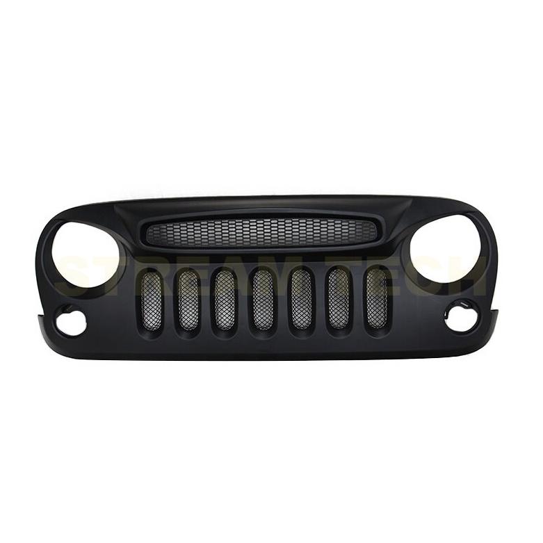 Jeep ジープ ラングラー用 ゴーストタイプ フロントグリル センターグリル ラジエターグリル バンパーグリル Wrangler 3代目 JK 人気商品 |  | 02
