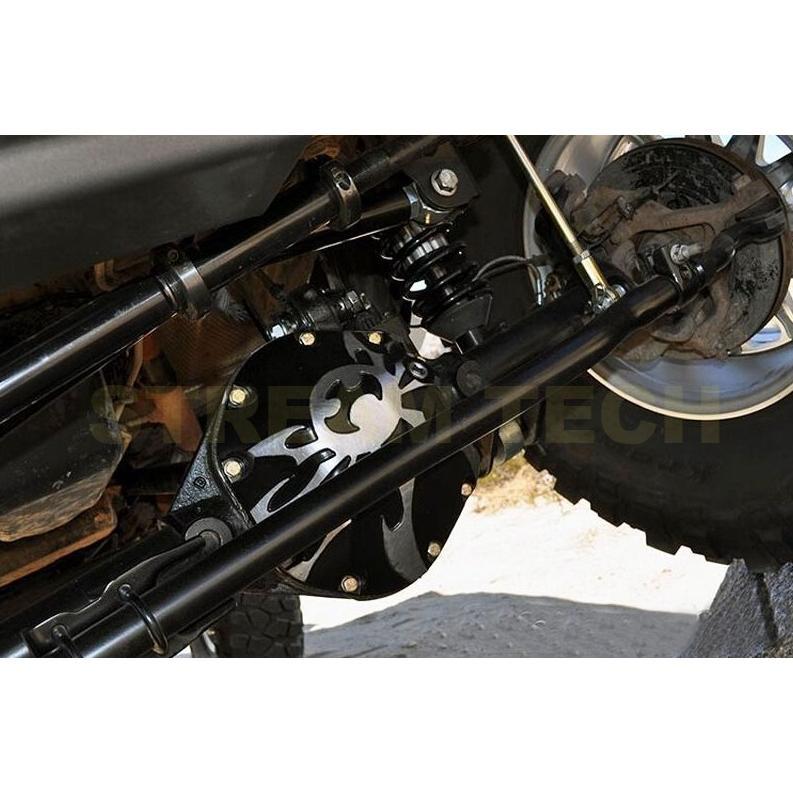 Jeep ジープ ラングラー用 ポイズンスパイダーカスタムタイプ フロントデフカバー エアロガーニッシュ エアロパーツ スチール Wrangler 3代目 JK 人気商品 |  | 01