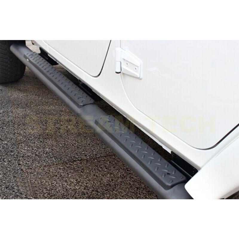 Jeep ジープ ラングラー 4ドア用 アルミ サイドステップ サイドスカート サイドスポイラー サイドシル Wrangler 3代目 JK 人気商品 |  | 01