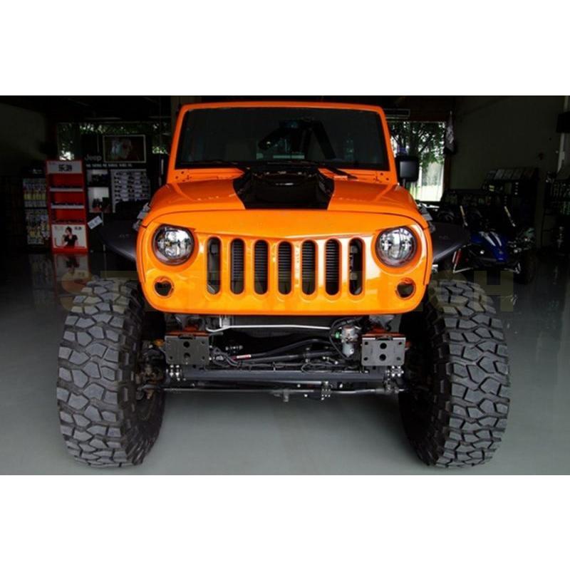 Jeep ジープ ラングラー用 アグレッシブタイプ フロントグリル センターグリル ラジエターグリル バンパーグリル Wrangler 3代目 JK 人気商品 | 