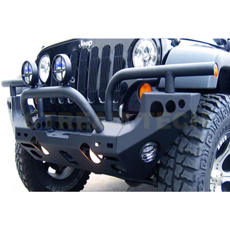 Jeep ジープ ラングラー用 フロントバンパーガード バンパーガード バンパープロテクター エアロパーツ スチール タイプ2 Wrangler 3代目 JK 人気商品 | 