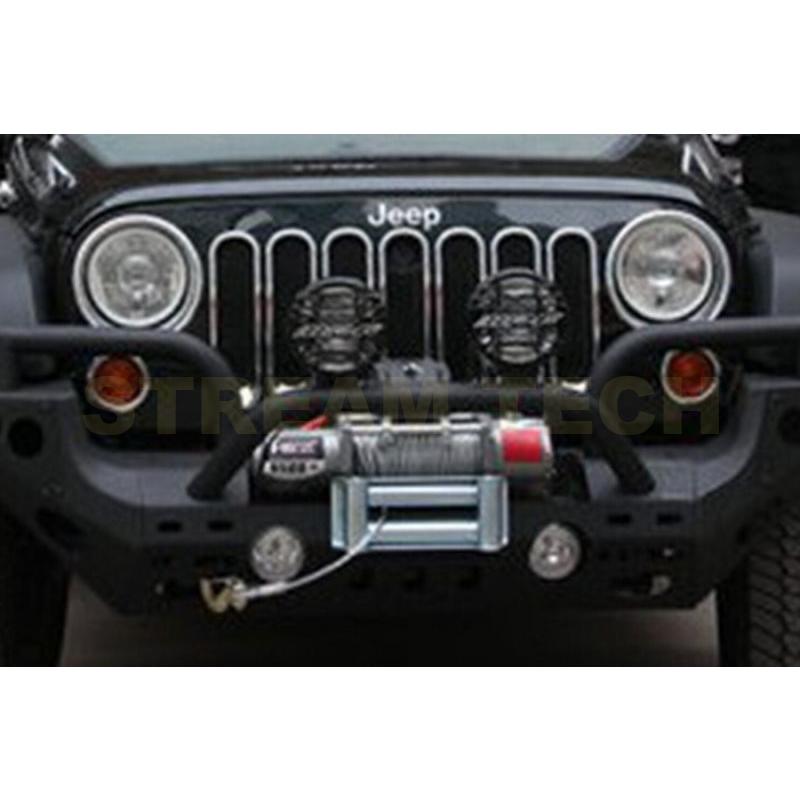 Jeep ジープ ラングラー用 フロントバンパーガード バンパーガード バンパープロテクター エアロパーツ スチール タイプ2 Wrangler 3代目 JK 人気商品 |  | 01