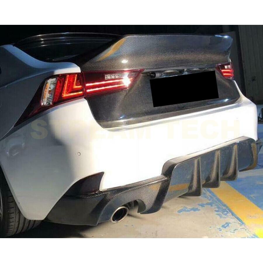 LEXUS レクサス IS Fスポーツ セダン用 DTMタイプ カーボン リアディフューザー リアリップ リアアンダースポイラー 綾織 IS200 IS250 IS350 IS300 人気商品 | 